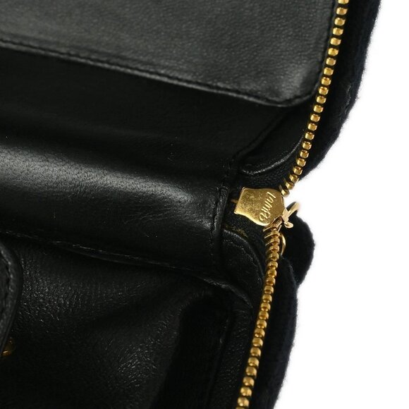 Chanel Black Wool Wild Stitch Vanity Handbag 186134 - Picture 6 of 9